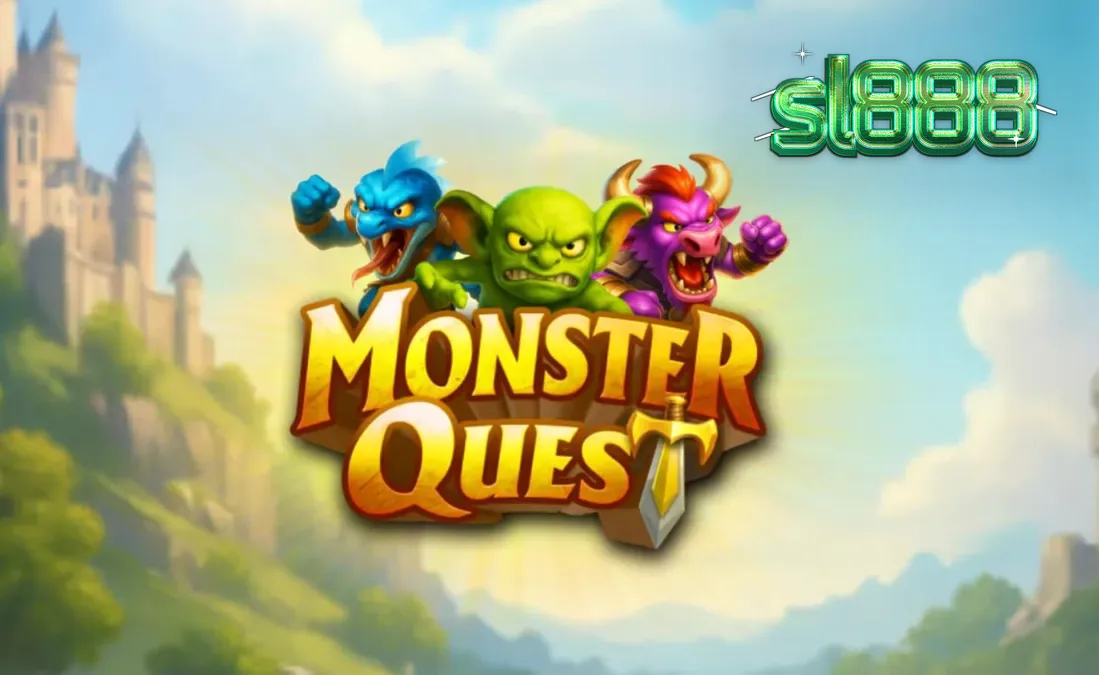 Tampilan visual slot Monster Quest dengan tema kastil abad pertengahan